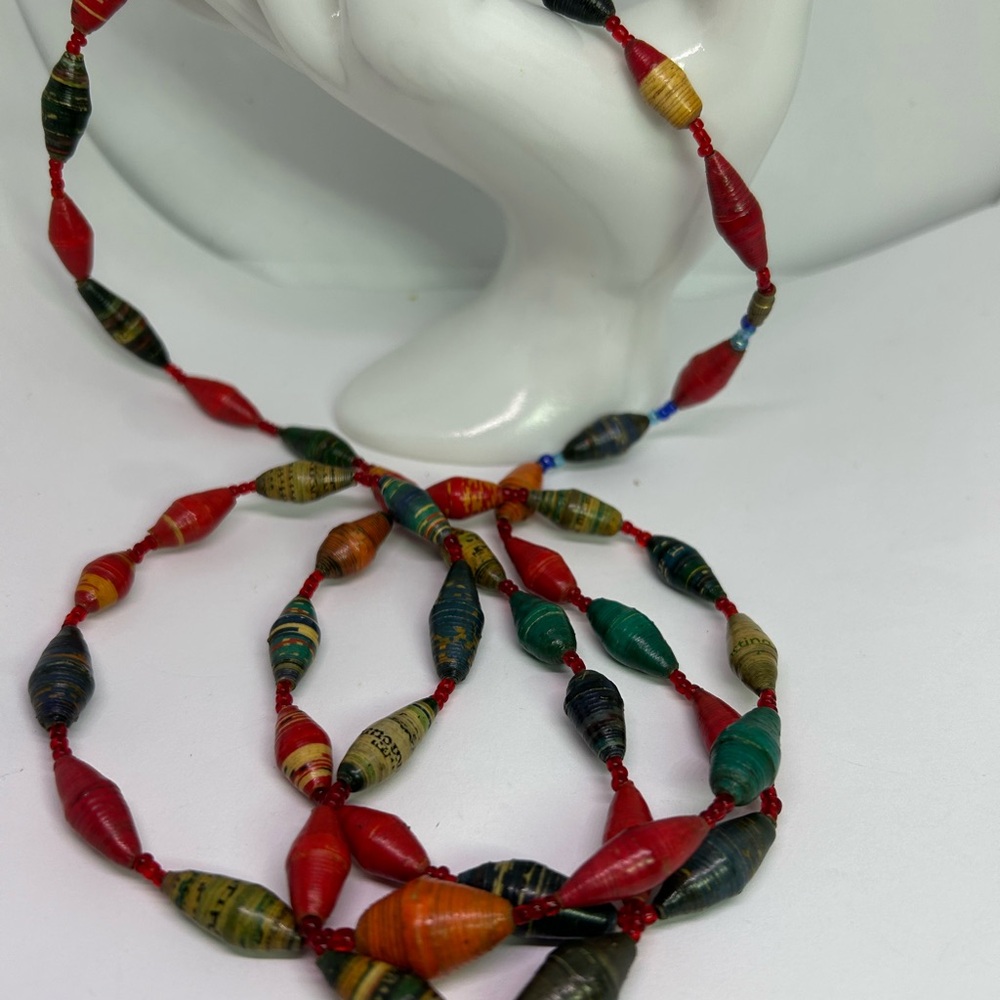 Colorful Beaded Long Necklace